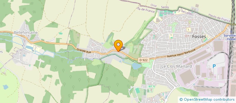 localisation de l'entreprise SCI AGOH WALKER  FOSSES