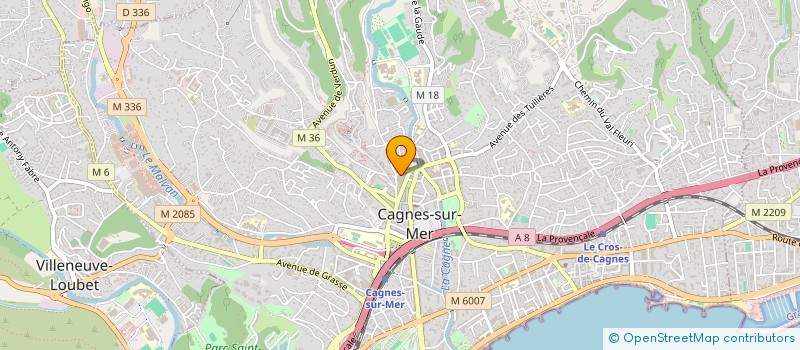localisation de l'entreprise SCI AGOI à CAGNES-SUR-MER