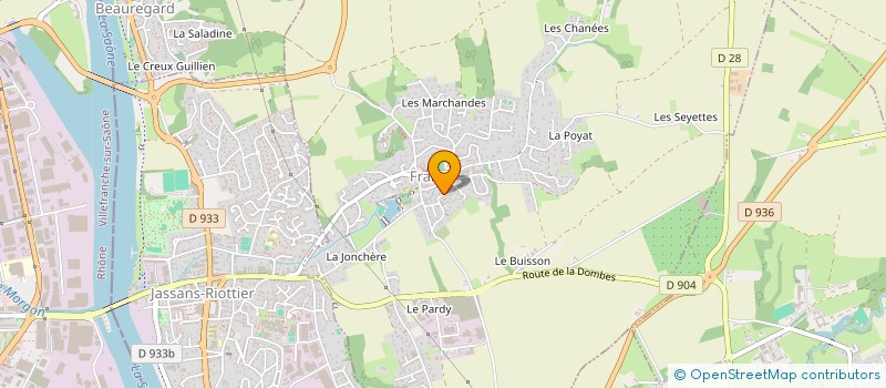 localisation de l'entreprise SCI AGOLENE à FRANS