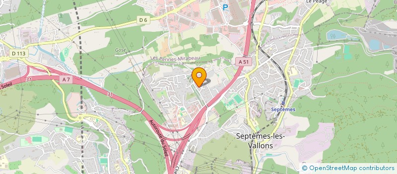 localisation de l'entreprise SCI AGORA à SEPTEMES LES VALLONS