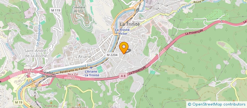 localisation de l'entreprise SCI AGORA à LA TRINITE