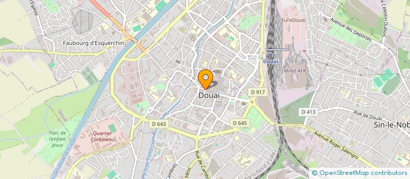 localisation de l'entreprise SCI AGORA à DOUAI