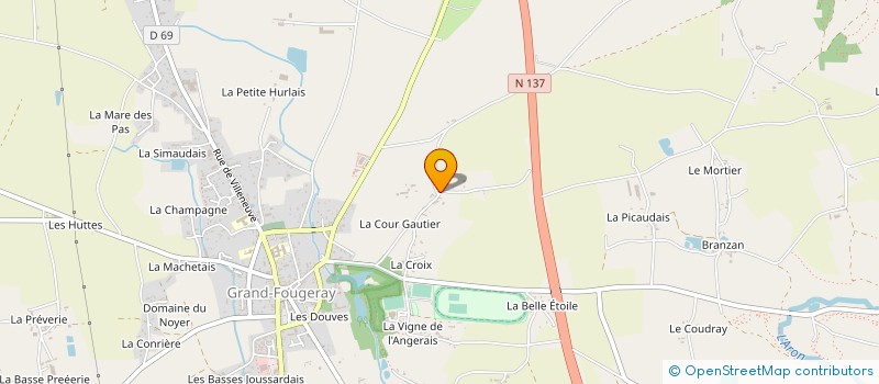 localisation de l'entreprise SCI AGORA  GRAND-FOUGERAY