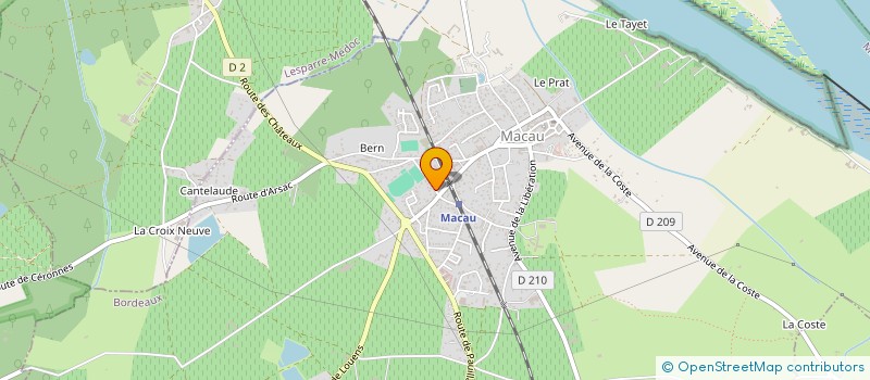 localisation de l'entreprise SCI AGOUDAL  MACAU