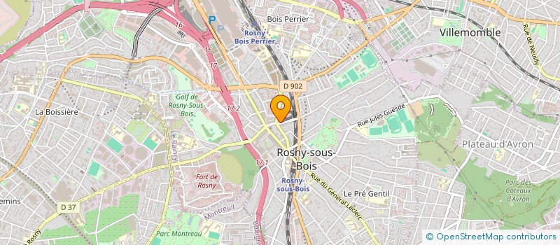 localisation de l'entreprise SCI AGOVIC à ROSNY-SOUS-BOIS