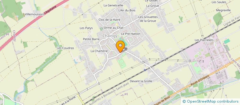 localisation de l'entreprise SCI AGP à CHAINGY