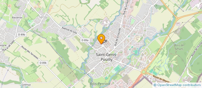 localisation de l'entreprise SCI AGP à SAINT-GENIS-POUILLY
