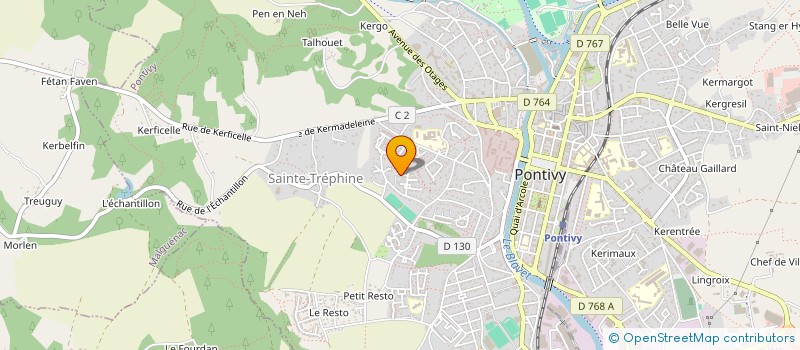 localisation de l'entreprise SCI AGP3  PONTIVY