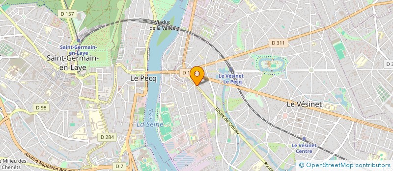 localisation de l'entreprise SCI AGPAC  LE VESINET