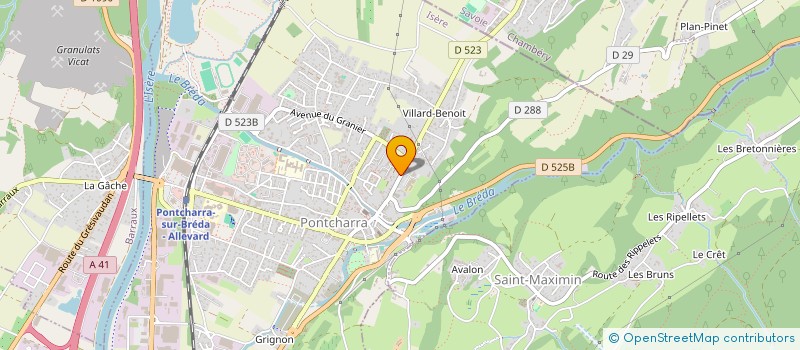 localisation de l'entreprise SCI AGPI  PONTCHARRA