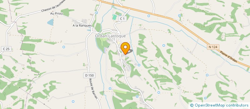 localisation de l'entreprise SCI AGREMA  ORDAN-LARROQUE