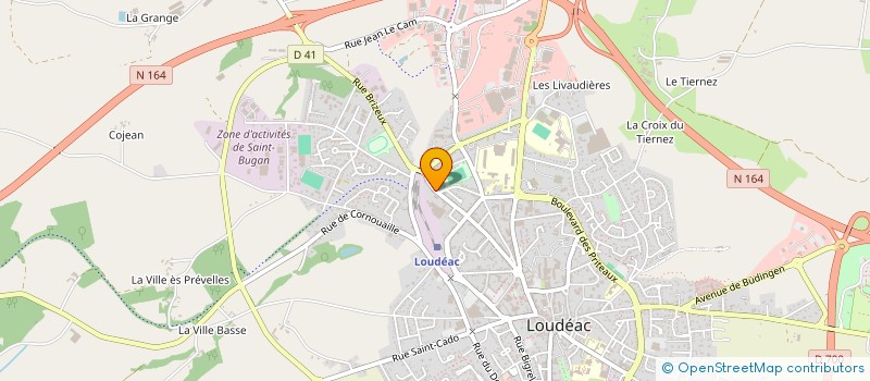 localisation de l'entreprise SCI AGRI CENTRE BRETAGNE à LOUDEAC