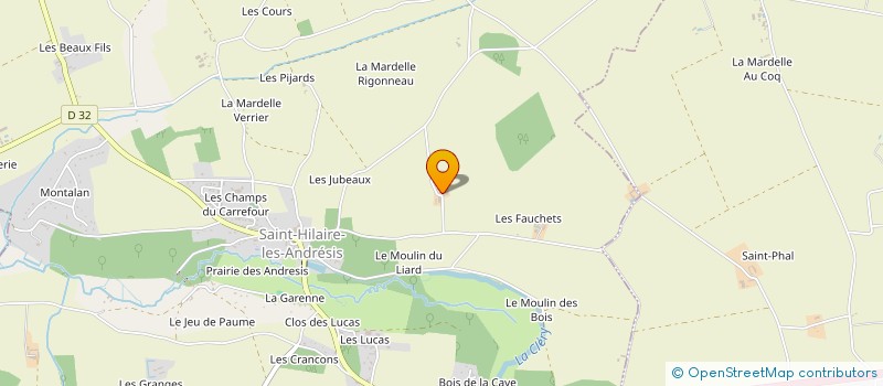 localisation de l'entreprise SCI AGRICOIFF  SAINT-HILAIRE-LES-ANDRESIS