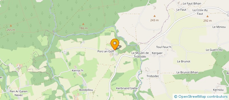 localisation de l'entreprise SCI AGRICOLE DE KERGALAON  PLOUGONVER