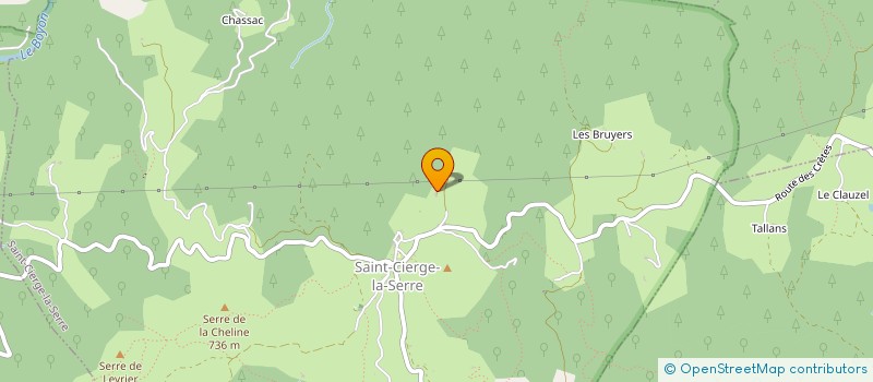 localisation de l'entreprise SCI & AGRICOLE DE PALIX  SAINT-CIERGE-LA-SERRE