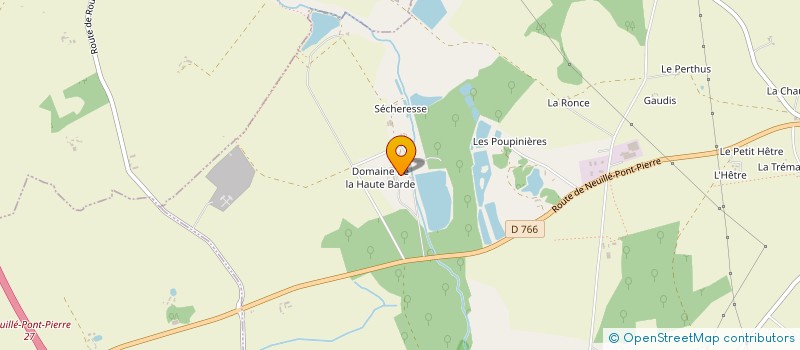 localisation de l'entreprise SCI AGRICOLE DES CHATELLIERS  BEAUMONT-LOUESTAULT