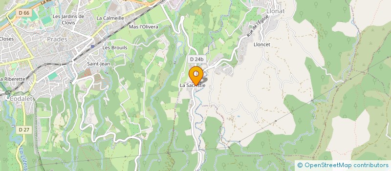 localisation de l'entreprise SCI AGRICOLE DOMAINE DE BELLA VISTA  MOLITG-LES-BAINS