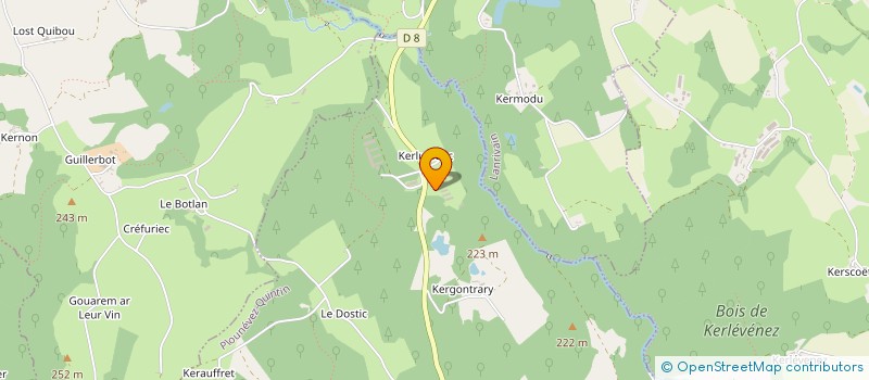 localisation de l'entreprise SCI AGRICOLE ET CITOYENNE DE KERLEO  PLOUGUERNEVEL