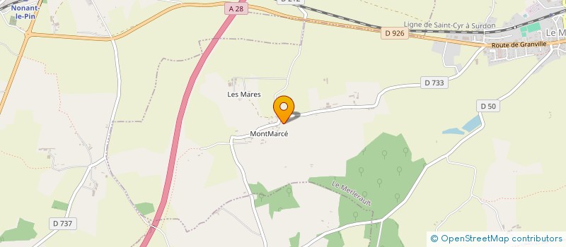 localisation de l'entreprise SCI AGRICOLE ET ELEVAGE DE MONTMAREE à LE MERLERAULT