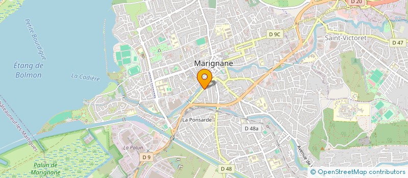localisation de l'entreprise SCI AGRICOLE LA PORCINE  MARIGNANE