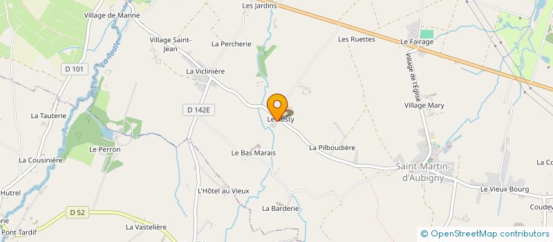 localisation de l'entreprise SCI AGRIFARM  SAINT-MARTIN-D'AUBIGNY