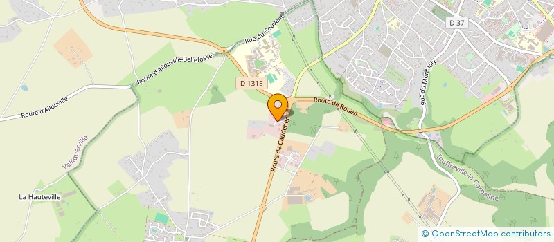 localisation de l'entreprise SCI AGRILLIERE  ALLOUVILLE-BELLEFOSSE