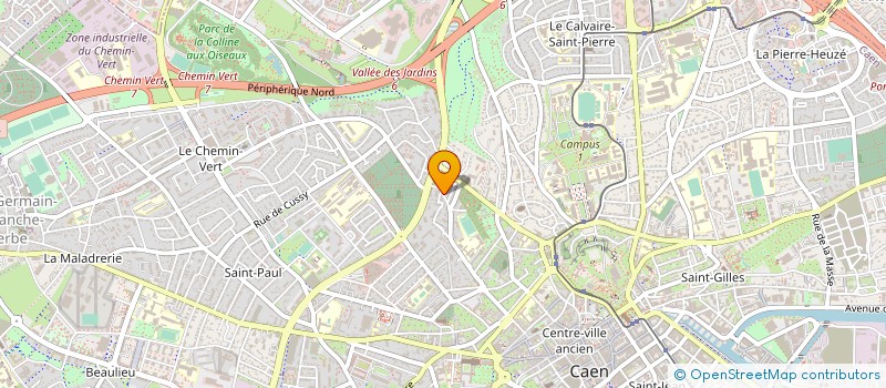 localisation de l'entreprise SCI AGRIMENSORE à CAEN