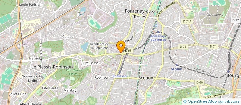 localisation de l'entreprise SCI AGRIOTE à FONTENAY-AUX-ROSES