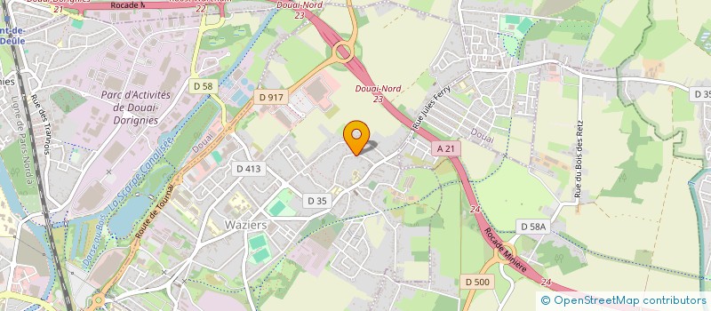 localisation de l'entreprise SCI AGRIPPA  WAZIERS