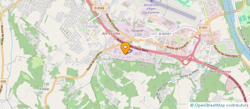 localisation de l'entreprise SCI AGROSUD 66  ESTILLAC