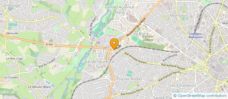 localisation de l'entreprise SCI AGT à LIMOGES
