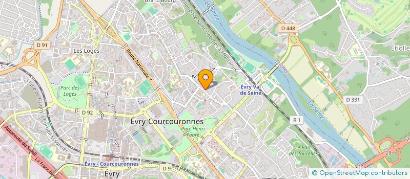 localisation de l'entreprise SCI AGUADO ALPHIM à EVRY-COURCOURONNES