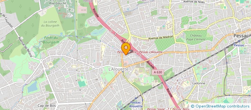 localisation de l'entreprise SCI AGUD  PESSAC