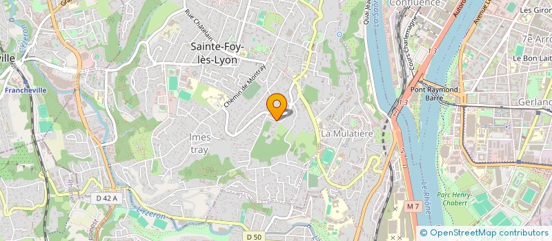 localisation de l'entreprise SCI AGUEDON  SAINTE-FOY-LES-LYON