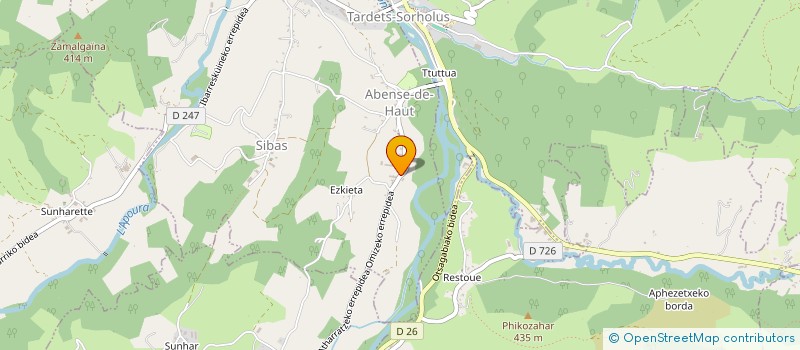 localisation de l'entreprise SCI AGUER BEHEREGARAY  ALOS-SIBAS-ABENSE