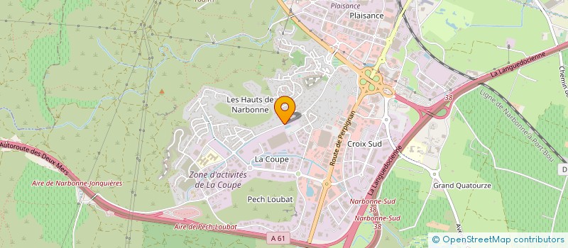 localisation de l'entreprise SCI AGUERA  NARBONNE