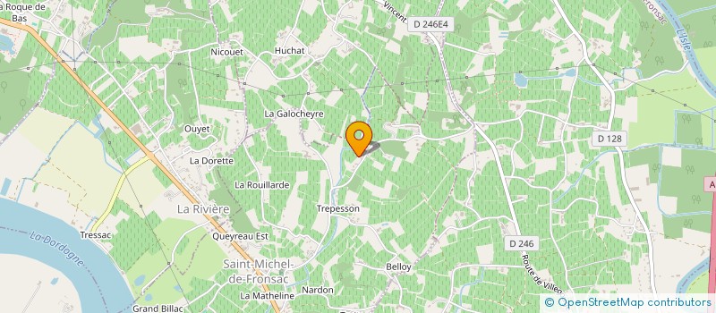 localisation de l'entreprise SCI AGUERRE-BRUN  SAINT-MICHEL-DE-FRONSAC