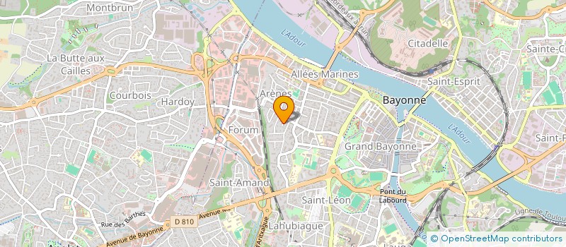 localisation de l'entreprise SCI AGUERRIA à BAYONNE