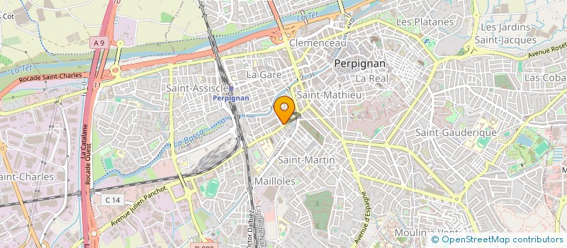 localisation de l'entreprise SCI AGUESSON  PERPIGNAN