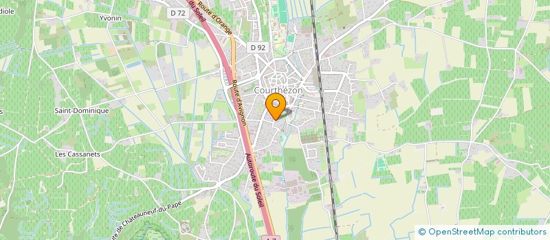 localisation de l'entreprise SCI AGUGLIA  COURTHEZON