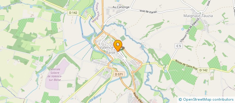 localisation de l'entreprise SCI AGUILA  VALENCE-SUR-BAISE