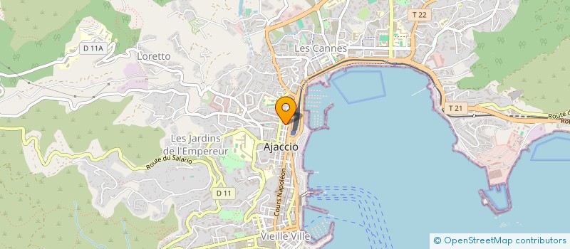 localisation de l'entreprise SCI AGULA MARINA à AJACCIO