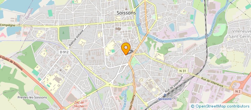 localisation de l'entreprise SCI AGULHAS à SOISSONS