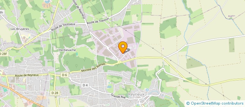 localisation de l'entreprise SCI AGUNCHOS à REYRIEUX