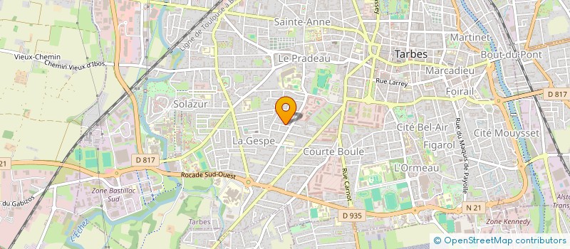 localisation de l'entreprise SCI AGUR  TARBES