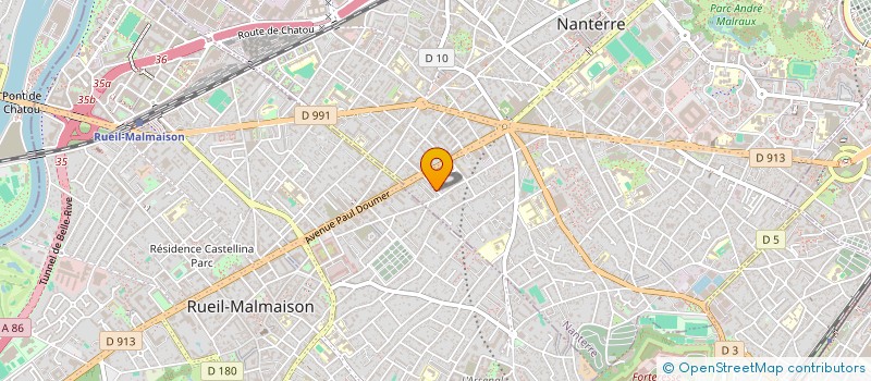 localisation de l'entreprise SCI AGUSTO NATHALIE RIGHI  NANTERRE