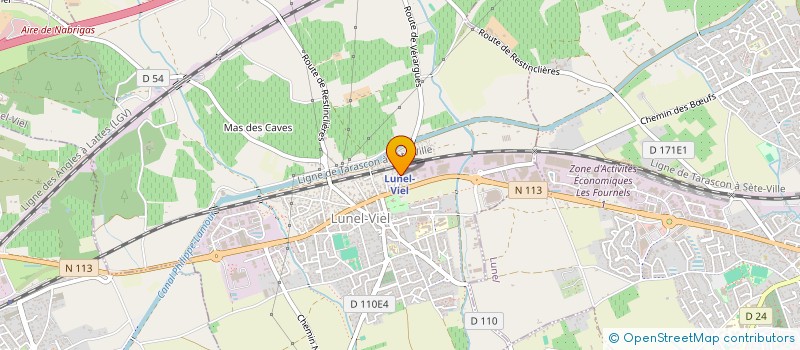 localisation de l'entreprise SCI AGUYMAS  LUNEL-VIEL