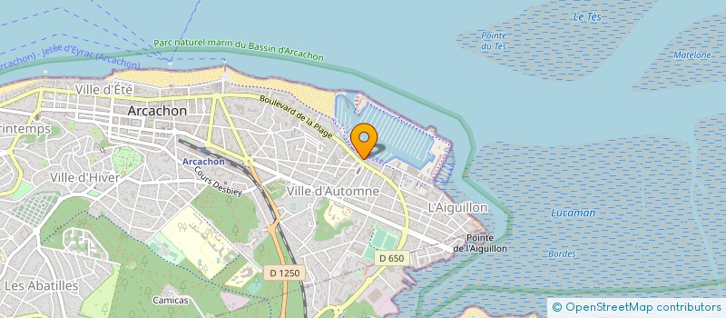 localisation de l'entreprise SCI AGV  ARCACHON