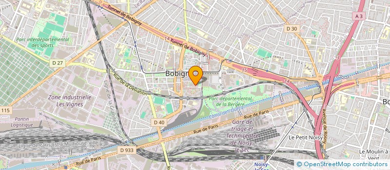 localisation de l'entreprise SCI AGYA  BOBIGNY