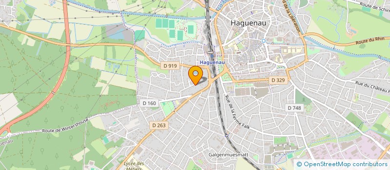 localisation de l'entreprise SCI AH  HAGUENAU